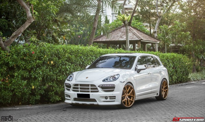 Porsche Cayenne Diesel  на золотых дисках