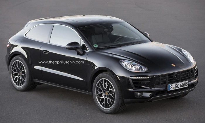 Визуализация трехдверного Porsche Macan 