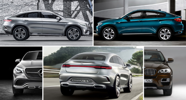 Концепт Mercedes Coupe SUV против BMW X6