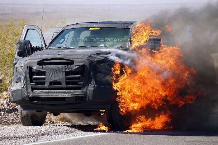 2016 Ford Super Duty пожар